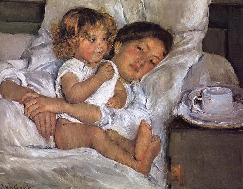 Mary Cassatt Breakfast on bed china oil painting image